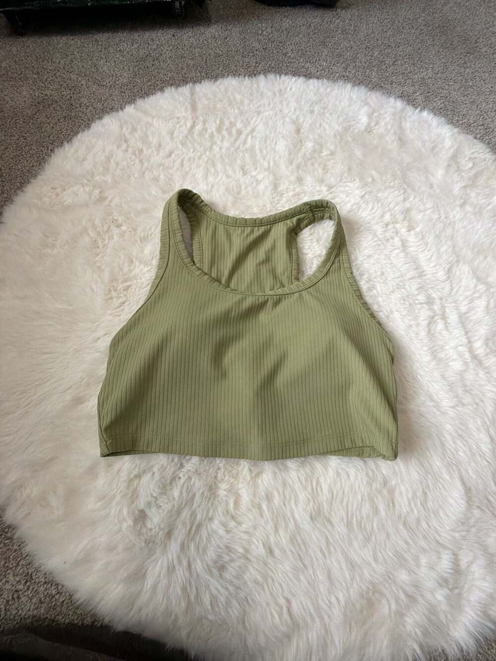 All in Motion Women's Light Support Ribbed Racerback Longline Sports Bra